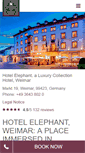 Mobile Screenshot of hotelelephantweimar.com